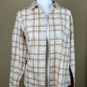New Old Navy Plaid flannel button front shirt